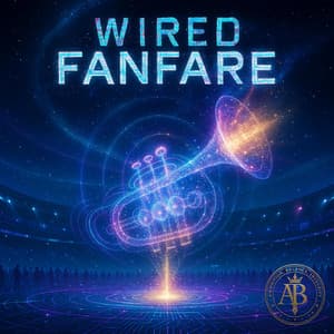 WIRED FANFARE album cover and metal print preview