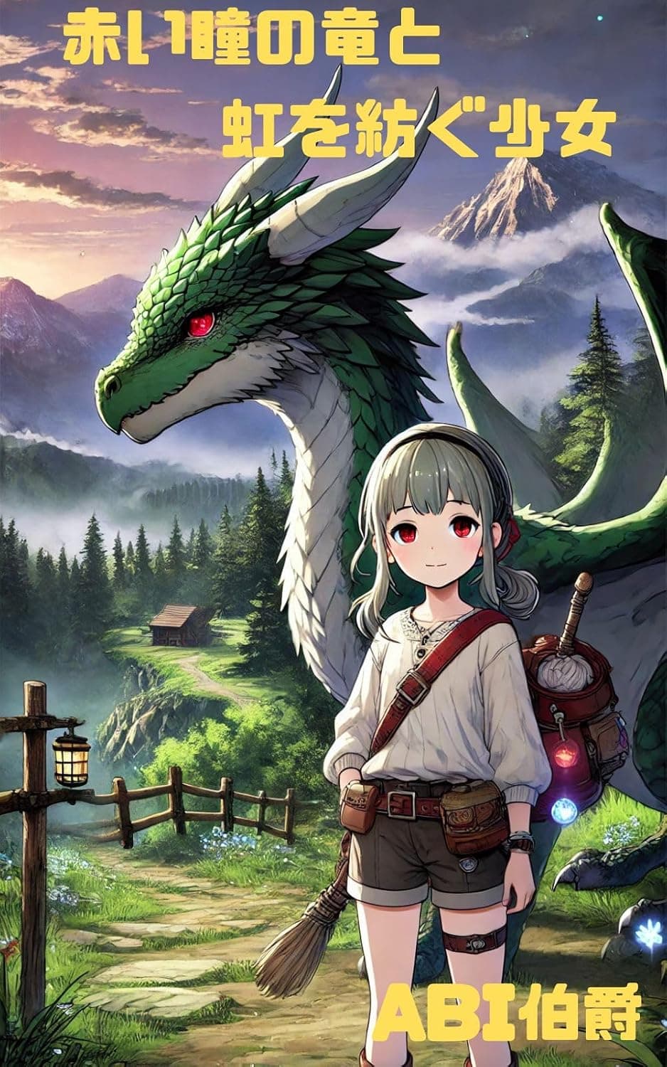 赤い瞳の竜と虹を紡ぐ少女