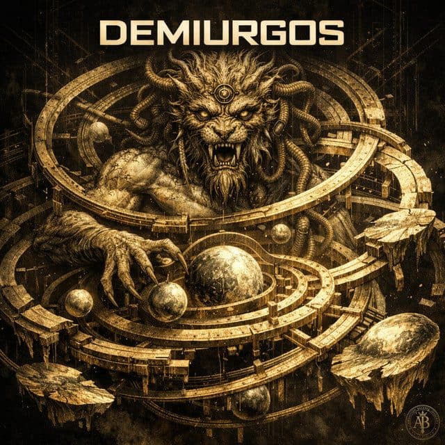 DEMIURGOS album cover and metal print preview