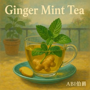 Ginger Mint Tea album cover and metal print preview
