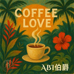 Coffee Love album cover and metal print preview