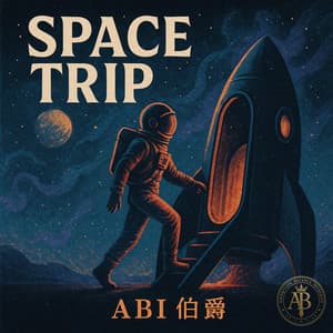 Space Trip album cover and metal print preview
