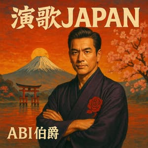 演歌JAPAN album cover and metal print preview