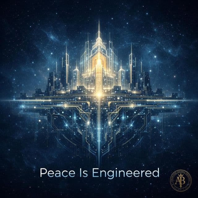 ピース・イズ・エンジニアード album cover and metal print preview