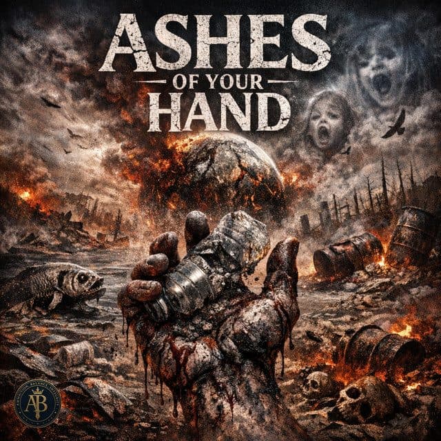 ASHES OF YOUR HAND album cover and metal print preview