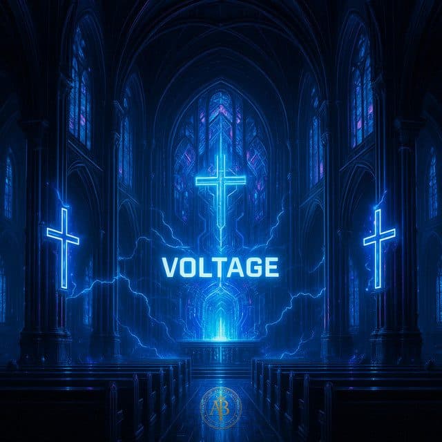 VOLTAGE album cover and metal print preview