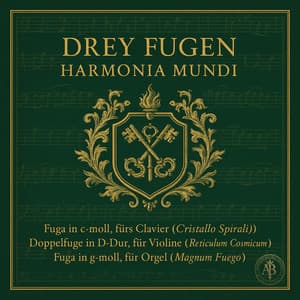 Drey Fugen: Harmonia Mundi ジャケット・メタルプリント候補