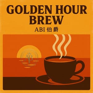 Golden Hour Brew album cover and metal print preview