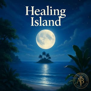 Healing Island album cover and metal print preview