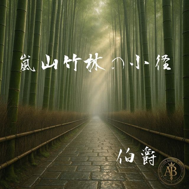 嵐山竹林の小径 album cover and metal print preview