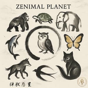 Zenimal Planet album cover and metal print preview
